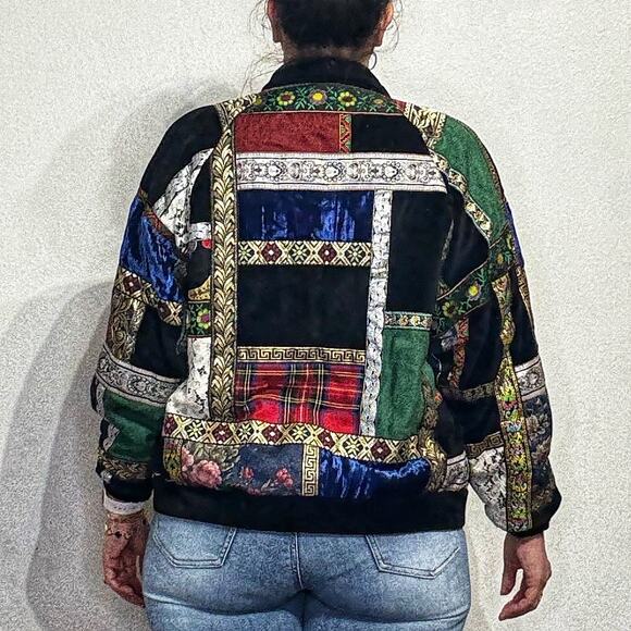 Preston & York Sport Black Quilt Vintage Jacket Sz S - Picture 10 of 12